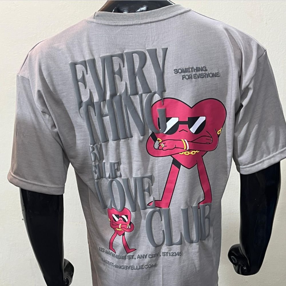 Custom puff print T-shirt